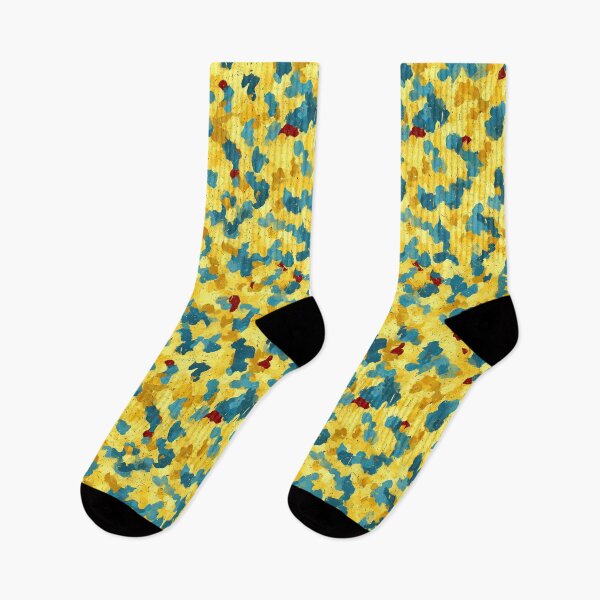 Item preview, Vivid Yellow and Blue Expressionist Splatter Art designed and sold by Piotrek0001.