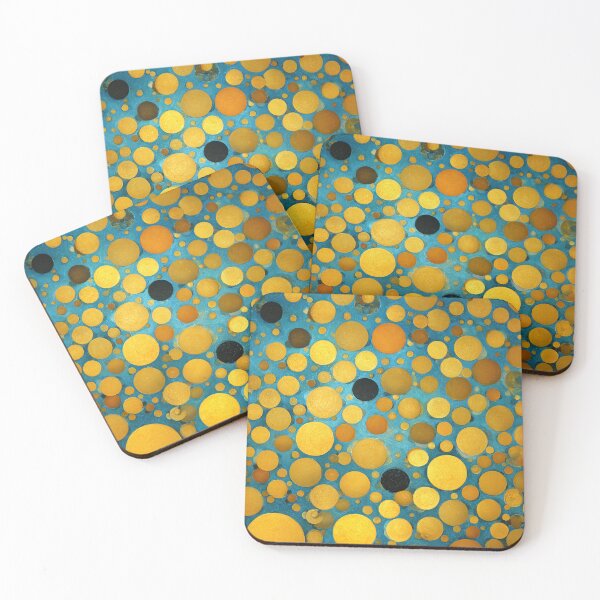 Item preview, Cobalt Blue and Golden Yellow Circle Pattern designed and sold by Piotrek0001.