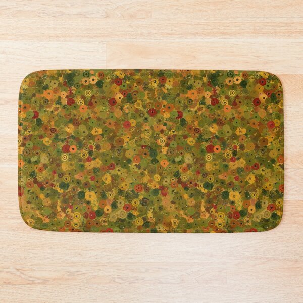 Item preview, Olive Green Wildflower Pointillist Meadow Art designed and sold by Piotrek0001.