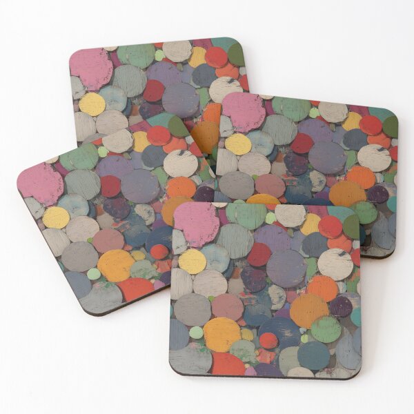 Item preview, Vintage Pastel Clay Disc Stone Mosaic Art designed and sold by Piotrek0001.