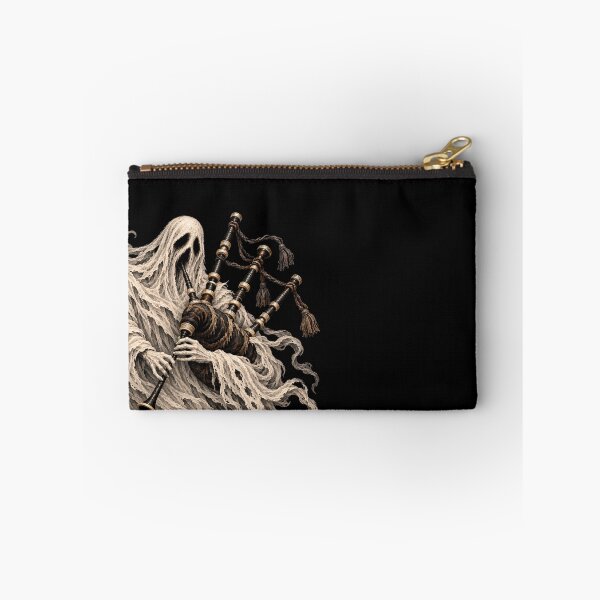 Item preview, Haunting Ghost Playing Scottish Bagpipes Gothic Halloween Art designed and sold by Meandmyshop.