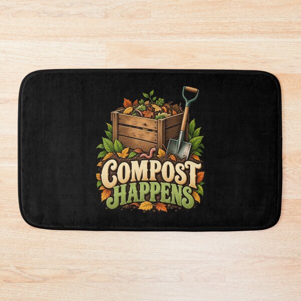 Item preview, Compost Happens - Gardening Humor designed and sold by Good Mood Foundry.