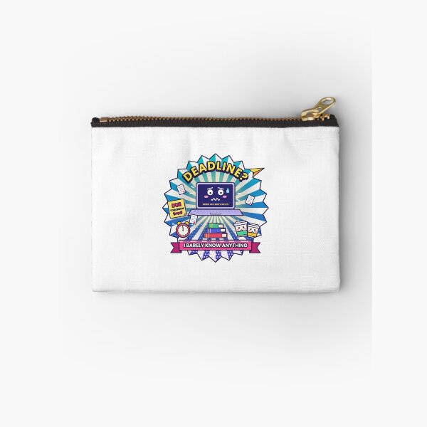Item preview, Deadline? I Barely Know Anything | Funny College Student Sticker | Procrastination Humor designed and sold by UniMemes.