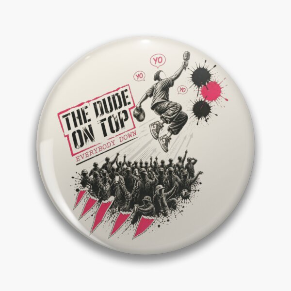 Item preview, The Dude On Top Everybody Down Funk Disco Graphic Tee designed and sold by ZoomTaDesign.