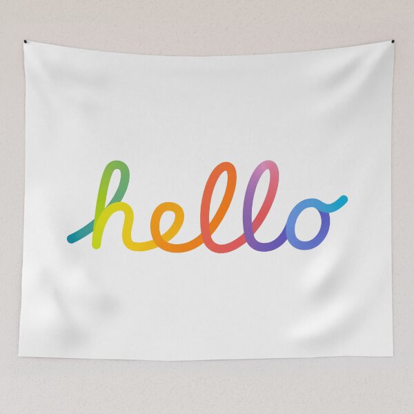 Item preview, hello colorful apple designed and sold by artsetperu.