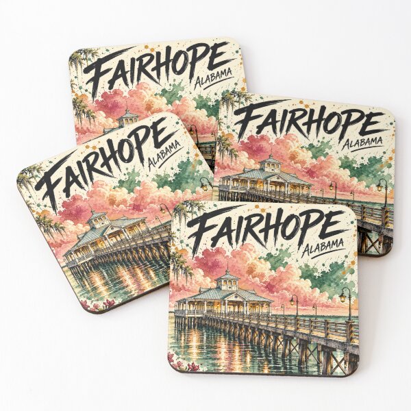 Item preview, Fairhope Alabama Vintage Travel Poster – Retro Coastal Wall Art designed and sold by Eclipse 3699.