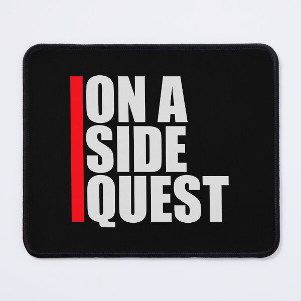 Item preview, On A Side Quest Funny Gaming Adventure Quote Logo Text designed and sold by shirt-o-mat.