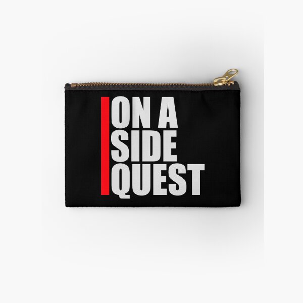 Item preview, On A Side Quest Funny Gaming Adventure Quote Logo Text designed and sold by shirt-o-mat.