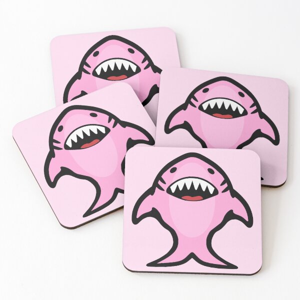 Item preview, Chompy Pink Shark designed and sold by BubbleComet.