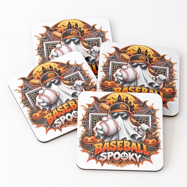 Item preview, Halloween Spooky Baseball Ghost Design designed and sold by PolgaCraft.