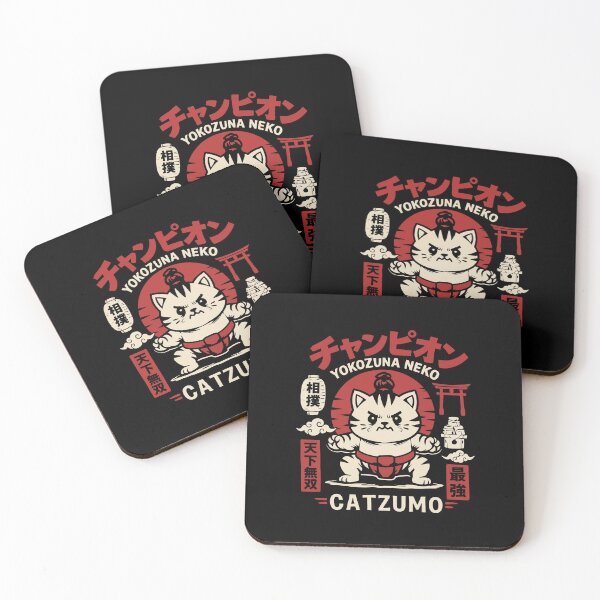 Item preview, Yokozuna Neko Catzumo Sumo Cat Standing Japanese Art designed and sold by ArtSantosv.