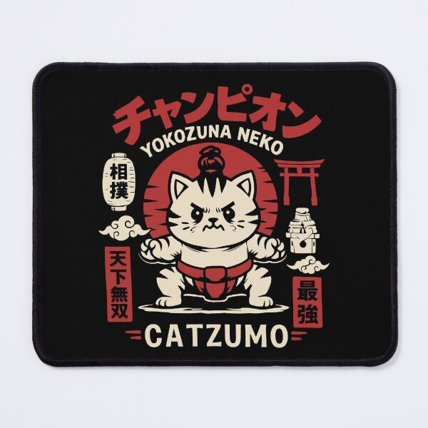 Item preview, Yokozuna Neko Catzumo Sumo Cat Standing Japanese Art designed and sold by ArtSantosv.