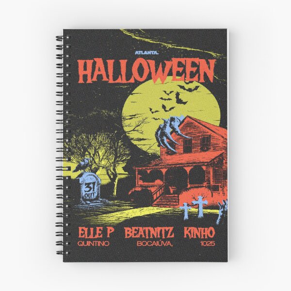 Item preview, Haunted Mansion Under Giant Yellow Moon designed and sold by InkLabStore.