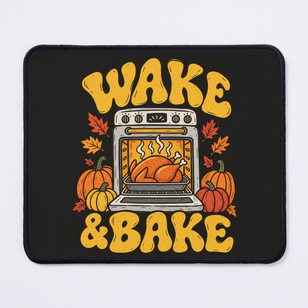 Item preview, Turkey Oven Hand Drawn Doodle Wake and Bake Thanksgiving designed and sold by AmiGraph.