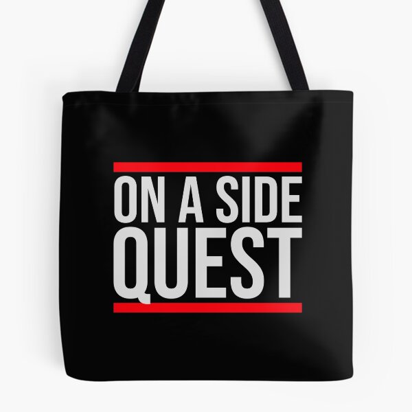 Item preview, On A Side Quest Funny Gaming Adventure Quote Logo Text designed and sold by shirt-o-mat.