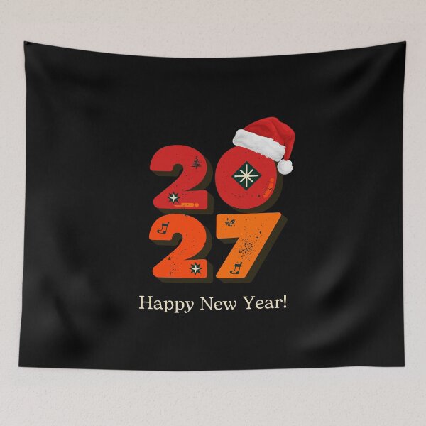 Item preview, happy new year 2027 designed and sold by VYRON STUDIO.
