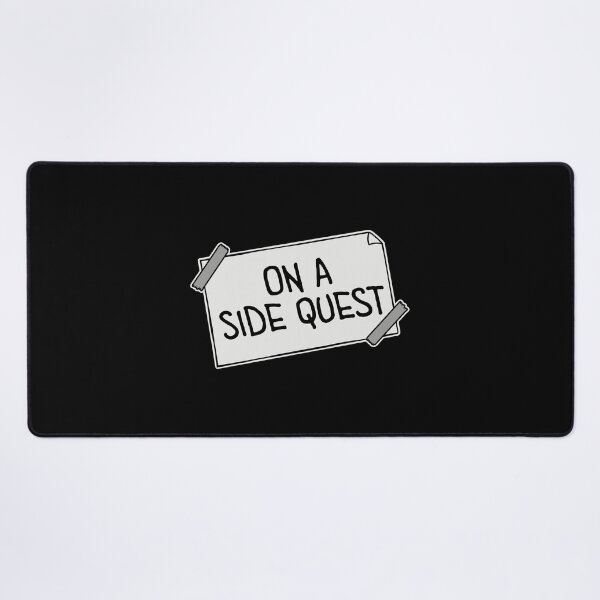 Item preview, On A Side Quest Funny Gaming Adventure Quote Logo Text designed and sold by shirt-o-mat.