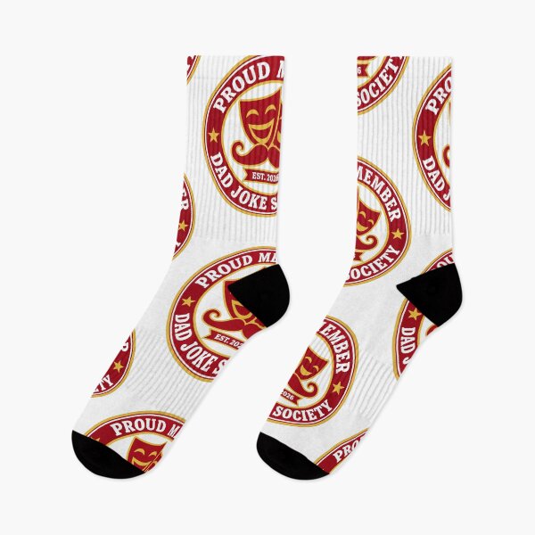 Item preview, Proud Member Dad Joke Society Est 2026 Moustache Seal designed and sold by Krasnovaovaova.