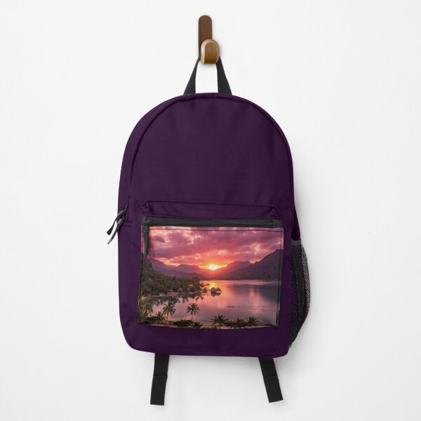 Item preview, Tropical Mountain Bay at Sunset designed and sold by amusefullife.