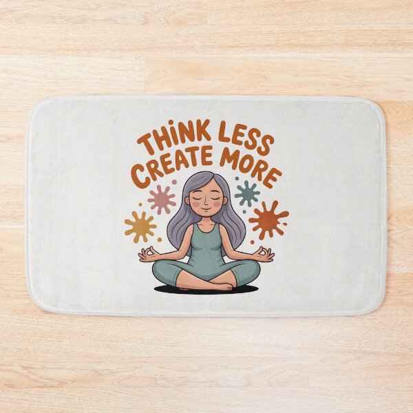 Item preview, Think Less, Create More – Inspirational Artist and Creativity Quote Design designed and sold by Jollys-ArtShop.