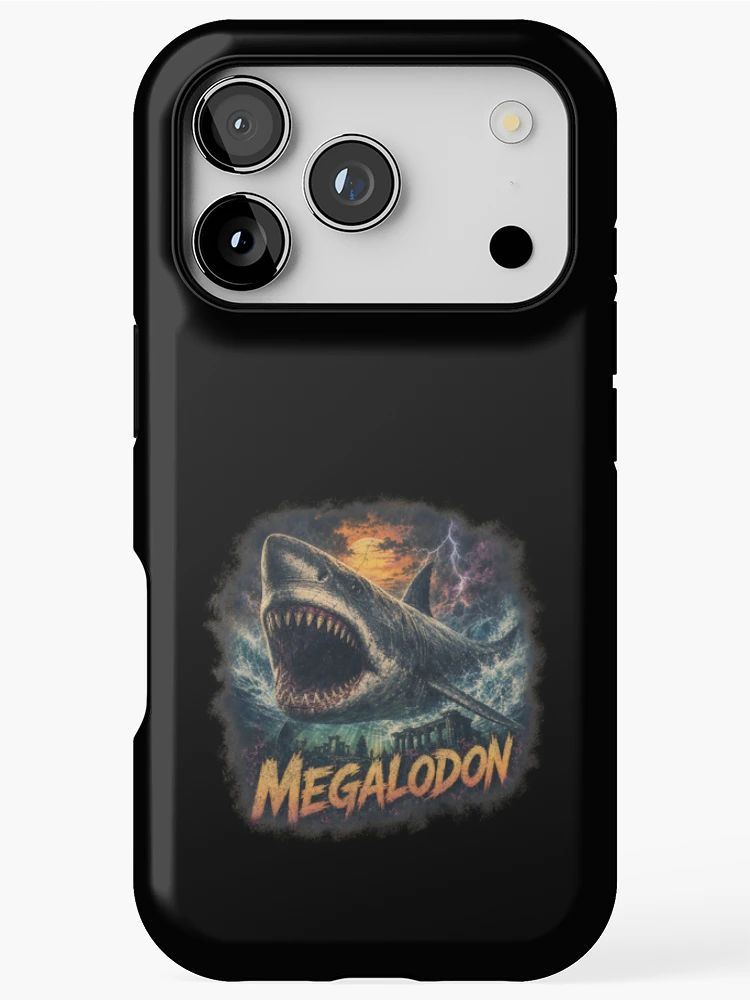 Thumbnail 1 of 4, iPhone Case, Megalodon designed and sold by ReneMM.