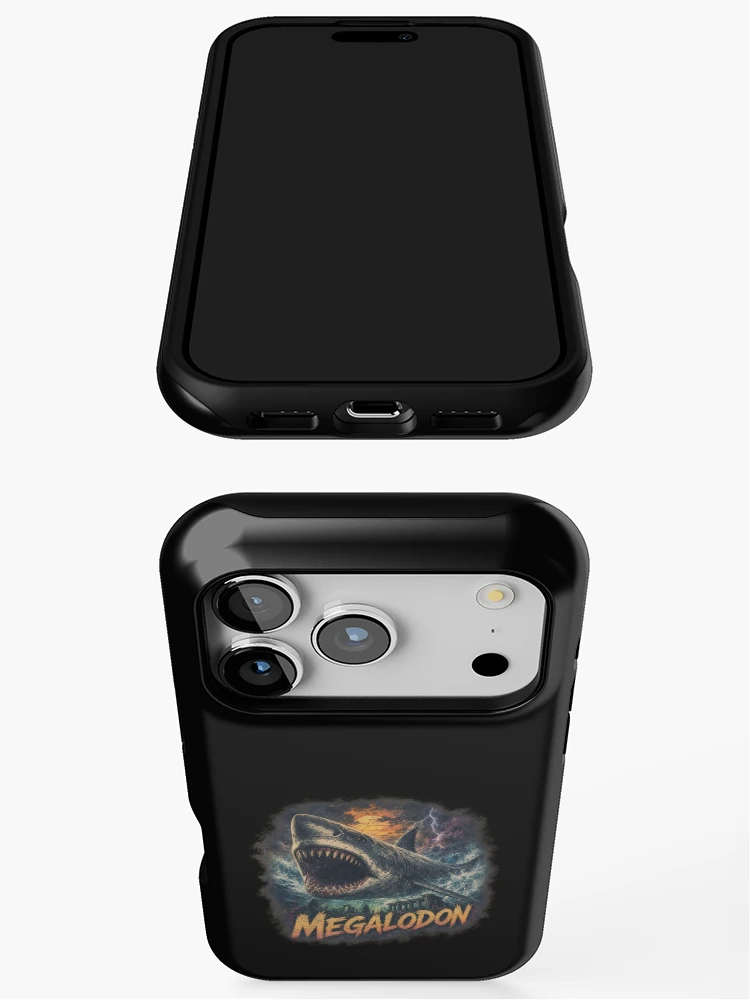 Thumbnail 3 of 4, iPhone Case, Megalodon designed and sold by ReneMM.