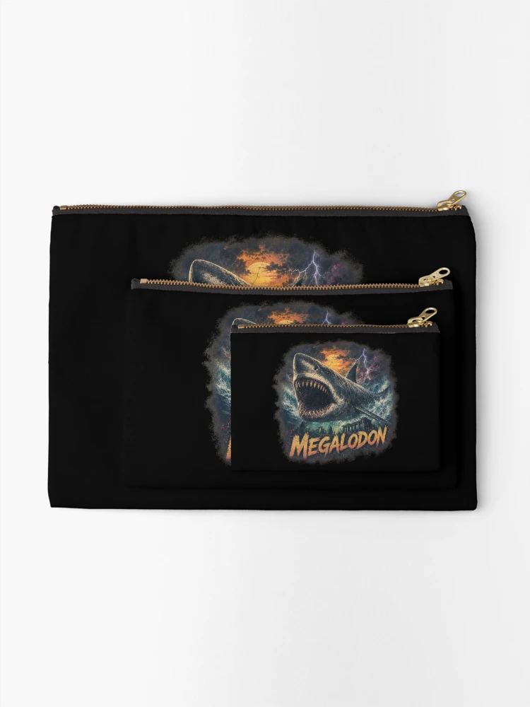 Thumbnail 2 of 4, Zipper Pouch, Megalodon designed and sold by ReneMM.