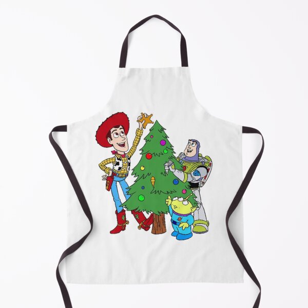 Aperçu de l'œuvre Woody et Buzz décorent le sapin de Noël - Illustration de Toy Story créée et vendue par Simply kings.