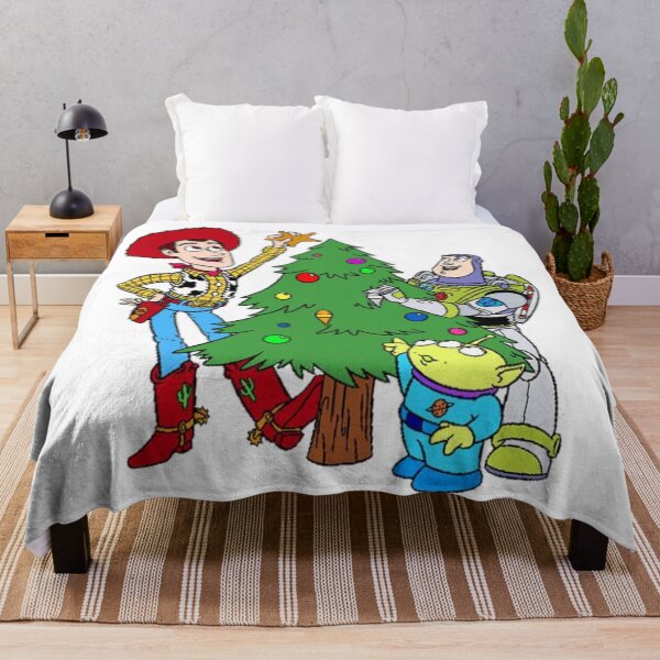 Item preview, Woody and Buzz Decorating Christmas Tree Holiday Toy Story Art designed and sold by Simply kings.