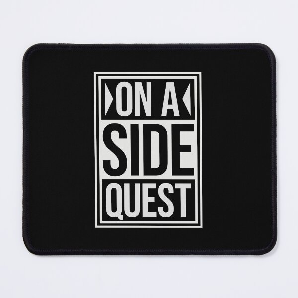 Item preview, On A Side Quest Funny Gaming Adventure Quote Logo Text designed and sold by shirt-o-mat.