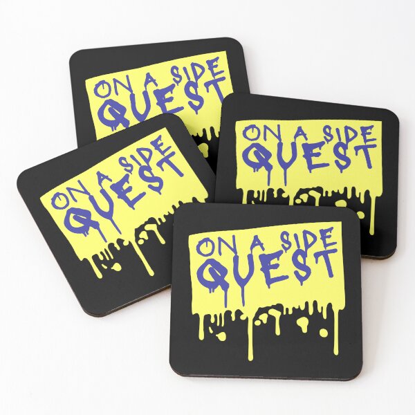 Item preview, On A Side Quest Funny Gaming Adventure Quote Logo Text designed and sold by shirt-o-mat.