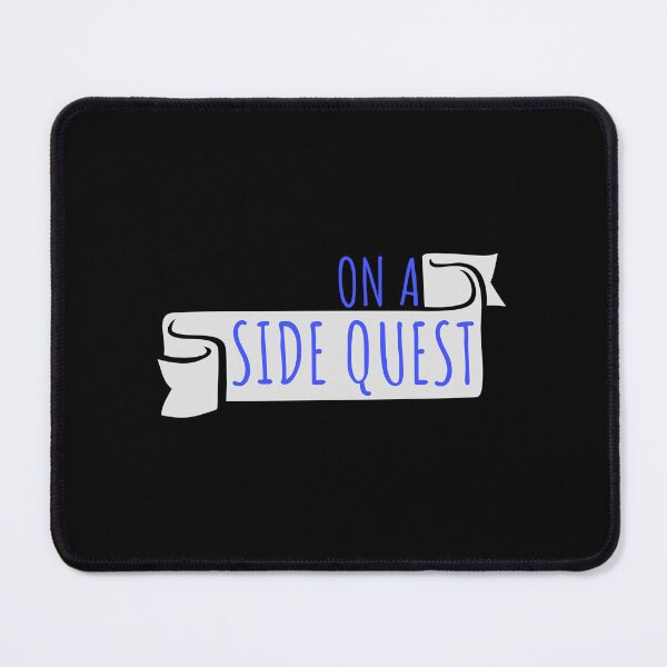 Item preview, On A Side Quest Funny Gaming Adventure Quote Logo Text designed and sold by shirt-o-mat.