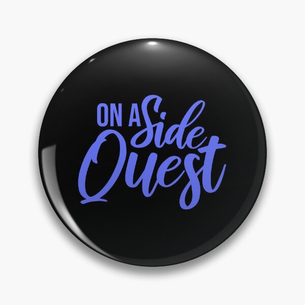Item preview, On A Side Quest Funny Gaming Adventure Quote Logo Text designed and sold by shirt-o-mat.