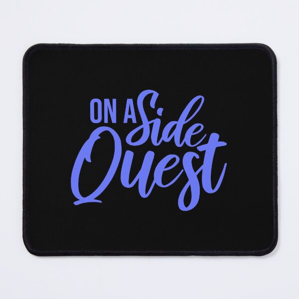 Item preview, On A Side Quest Funny Gaming Adventure Quote Logo Text designed and sold by shirt-o-mat.