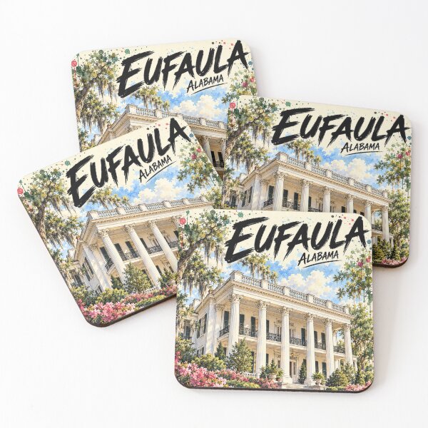 Item preview, Eufaula Alabama Vintage Travel Art – Historic Shorter Mansion Southern Charm designed and sold by Eclipse 3699.