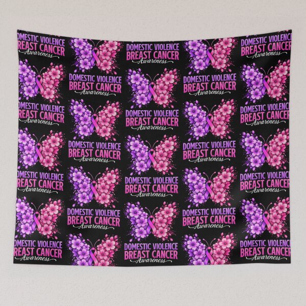 Item preview, Domestic Violence Breast Cancer Butterfly designed and sold by RealestInternet.