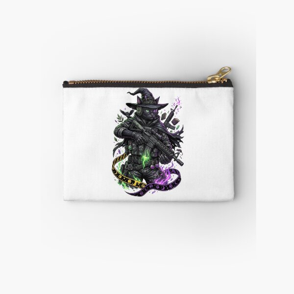 Item preview, Tactical Witch Cat Magic Rifle Halloween Design designed and sold by Retro Whiskers.