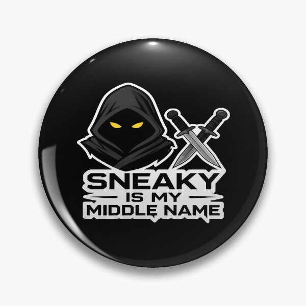 Item preview, Sneaky Is My Middle Name Funny Dnd Rogue Assassin designed and sold by PozivoPlus.