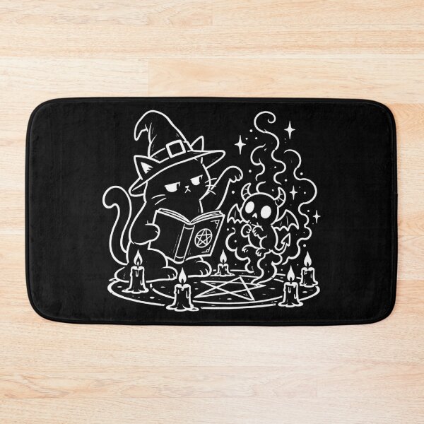 Item preview, Witch Cat Summons a Tiny Demon designed and sold by Blink Art Studio.