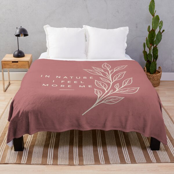 Item preview, In Nature I Feel More Me Botanicas Elegant Minimalist Nature Lover Graphic designed and sold by ivonova.