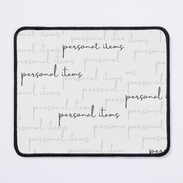 Item preview, Personal items word design in white designed and sold by BiteMyLine.