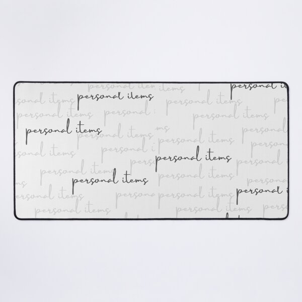 Item preview, Personal items word design in white designed and sold by BiteMyLine.