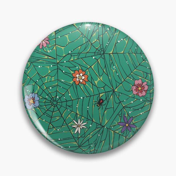 Item preview, Green Spiderwebs & Spooky Flowers designed and sold by vaner-vaner.