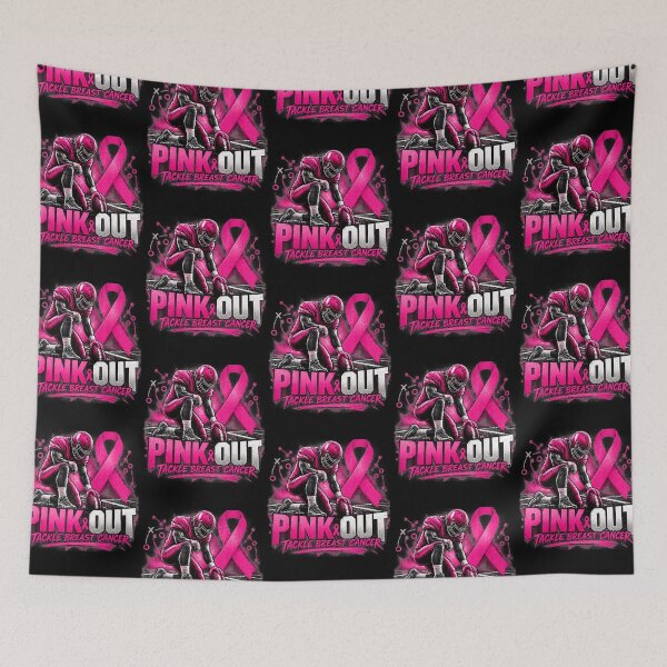 Item preview, Pink Out Tackle Breast Cancer designed and sold by RealestInternet.