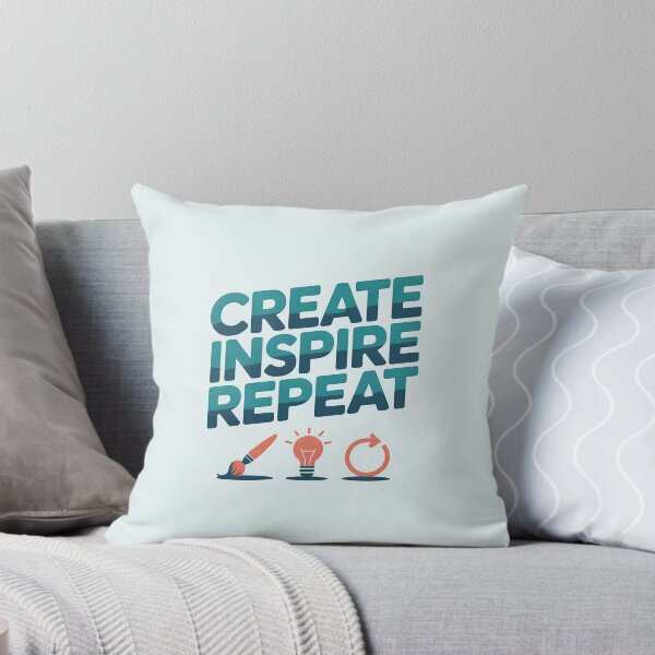 Item preview, Create, Inspire, Repeat – Inspirational Artist and Creativity Design designed and sold by Jollys-ArtShop.