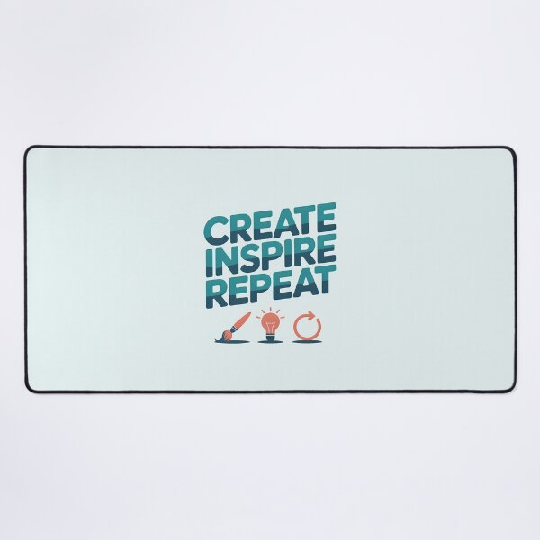 Item preview, Create, Inspire, Repeat – Inspirational Artist and Creativity Design designed and sold by Jollys-ArtShop.