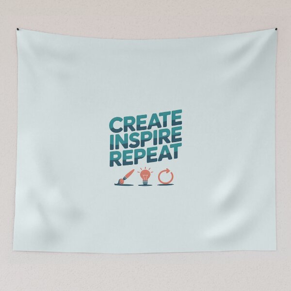 Item preview, Create, Inspire, Repeat – Inspirational Artist and Creativity Design designed and sold by Jollys-ArtShop.