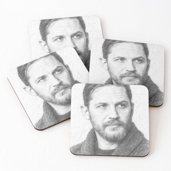 Item preview, Rugged Handsome Actor Pencil Sketch Portrait - Cinematic British Film Star Graphite Artwork designed and sold by Leon Woods Pencil Art.