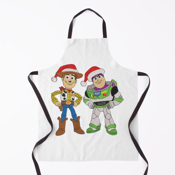 Aperçu de l'œuvre Bonnets de Père Noël Woody et Buzz style brodé Noël créée et vendue par Simply kings.