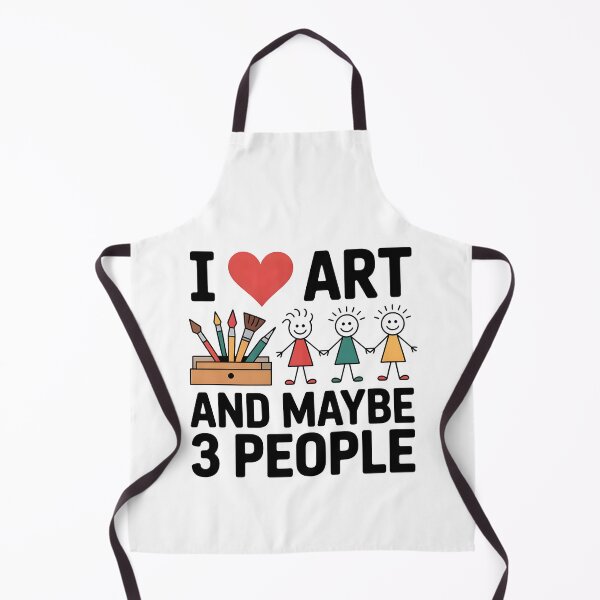 Item preview, I Love Art and Maybe 3 People – Funny Artist and Introvert Humor Design designed and sold by Jollys-ArtShop.